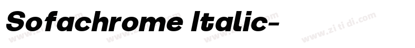 Sofachrome Italic字体转换 Sofachrome Italic字体转换